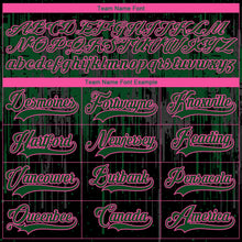 Laden Sie das Bild in den Galerie-Viewer, Uksn Individuelles Schwarz Grün Pink Stahlgrau-Weiß 3D-Muster tropfende Farbkleckse Eishockey-Trikot mit Schnürkragen