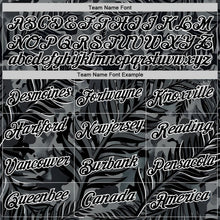 Laden Sie das Bild in den Galerie-Viewer, Uksn Individuelles Schwarz Weiß Neuseeland Silberfarn Funktions-T-Shirt