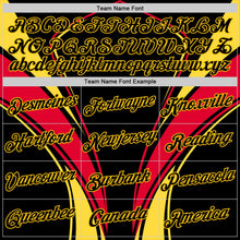 Laden Sie das Bild in den Galerie-Viewer, Uksn Individuelles Schwarz Gelb-Rot Deutschland Linie Funktions-T-Shirt