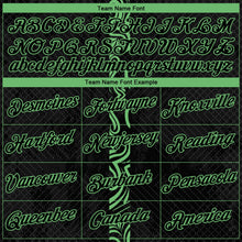 Laden Sie das Bild in den Galerie-Viewer, Uksn Individuelles Schwarz-Erbsengrün Geometrisch Tribal Sportbekleidung Funktions-T-Shirt