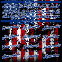 Laden Sie das Bild in den Galerie-Viewer, Uksn Individuelles Schwarz Rot-Weiß 3D Amerikanische Flagge Fashion Funktions-T-Shirt