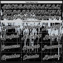 Laden Sie das Bild in den Galerie-Viewer, Uksn Individuelles Schwarz Silber-Weiß Tropfende Spritzer Farbe Funktions-T-Shirt