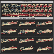 Laden Sie das Bild in den Galerie-Viewer, Uksn Individuelles Schwarz Vintage USA Flagge-Creme Camouflage Two-Tone Funktions-T-Shirt