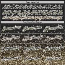 Laden Sie das Bild in den Galerie-Viewer, Uksn Individuelles Schwarz Creme-Weiß Buntes Funkeln Farbverlauf Punkte Funktions-T-Shirt