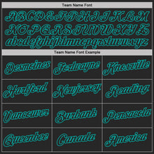 Laden Sie das Bild in den Galerie-Viewer, Uksn Individuelles Schwarz Rot-Aqua Pinselstrich Spritzer Funktions-T-Shirt