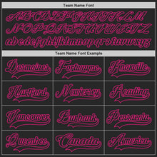 Laden Sie das Bild in den Galerie-Viewer, Uksn Individuelles Schwarz Camouflage-Hot Pink Digitale Camouflage-Akzente Eishockey-Trikot mit Schnürkragen