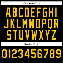 Laden Sie das Bild in den Galerie-Viewer, Uksn Individuelles Bestickt Schwarz Gelb-Kelly-Grün Linie Sport Pullover Sweatshirt Hoodie