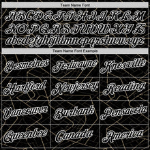 Laden Sie das Bild in den Galerie-Viewer, Uksn Individuelles Schwarz Vegas-Gold-Weiß 3D Esports Funktions-T-Shirt