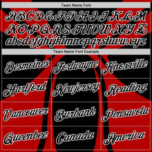 Laden Sie das Bild in den Galerie-Viewer, Uksn Individuelles Schwarz Rot-Weiß 3D Esports Funktions-T-Shirt