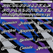 Laden Sie das Bild in den Galerie-Viewer, Uksn Individuelles Schwarz Violett-Gewitterblau 3D Esports Funktions-T-Shirt