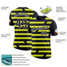 Laden Sie das Bild in den Galerie-Viewer, Uksn Individuelles Schwarz Neongelb-Weiß 3D Esports Funktions-T-Shirt