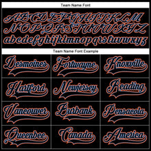 Laden Sie das Bild in den Galerie-Viewer, Uksn Individuelles Schwarz Puderblau-Orange Eishockey-Trikot mit Schnürkragen