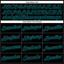 Laden Sie das Bild in den Galerie-Viewer, Uksn Individuelles Bestickt Schwarz Petrol Sport Pullover Sweatshirt Hoodie