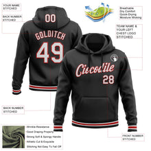 Laden Sie das Bild in den Galerie-Viewer, Uksn Individuelles Bestickt Schwarz Weiß-Rot Sport Pullover Sweatshirt Hoodie