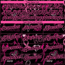 Laden Sie das Bild in den Galerie-Viewer, Uksn Individuelles Schwarz Pink 3D Pink Ribbon Brustkrebsbewusstseinsmonat Gesundheitsfürsorge für Frauen Unterstützung Golf-Funktions-Poloshirt