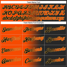 Laden Sie das Bild in den Galerie-Viewer, Uksn Individuelles Bestickt Schwarz Orange-Altgold Farbverlauf Mode Sport Pullover Sweatshirt Hoodie