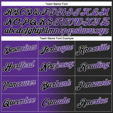 Laden Sie das Bild in den Galerie-Viewer, Uksn Individuelles Bestickt Schwarz Violett-Grau Farbverlauf Mode Sport Pullover Sweatshirt Hoodie