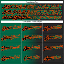 Laden Sie das Bild in den Galerie-Viewer, Uksn Individuelles Bestickt Schwarz Kelly-Grün-Orange Farbverlauf Mode Sport Pullover Sweatshirt Hoodie