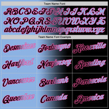 Laden Sie das Bild in den Galerie-Viewer, Uksn Individuelles Schwarz Hellblau-Pink Farbverlauf Fashion Funktions-T-Shirt