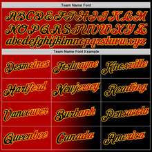Laden Sie das Bild in den Galerie-Viewer, Uksn Individuelles Schwarz Rot-Gold Farbverlauf Fashion Funktions-T-Shirt