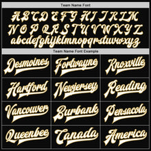 Laden Sie das Bild in den Galerie-Viewer, Uksn Individuelles Bomberjacke in Schwarz mit weißen Nadelstreifen in Altgold, Druckknopfleiste und Varsity-Letterman-Stil