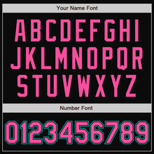Laden Sie das Bild in den Galerie-Viewer, Uksn Individuelles Bomberjacke in Schwarz-Pink-Aqua mit Druckknopfleiste, Zweifarben-Design und Varsity-Letterman-Stil