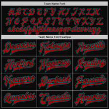 Laden Sie das Bild in den Galerie-Viewer, Uksn Individuelles Bomberjacke in Schwarz-Petrol-Rot mit Druckknopfleiste, Zweifarben-Design und Varsity-Letterman-Stil