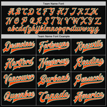 Laden Sie das Bild in den Galerie-Viewer, Uksn Individuelles Bomberjacke in Schwarz-Kelly-Grün-Orange mit Druckknopfleiste, Zweifarben-Design und Varsity-Letterman-Stil