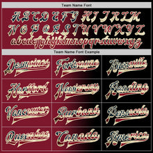 Laden Sie das Bild in den Galerie-Viewer, Uksn Individuelles Bomberjacke in Schwarz-Karmesinrot-Creme mit Vintage-USA-Flagge, Farbverlauf-Design, Druckknopfleiste und Varsity-Letterman-Stil