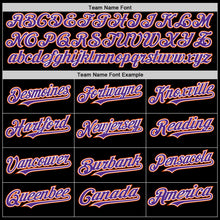 Laden Sie das Bild in den Galerie-Viewer, Uksn Individuelles Bomberjacke in Schwarz-Violett-Orange mit Byron-Stil, Reverskragen, Druckknopfleiste, Zweifarben-Design und Varsity-Letterman-Stil