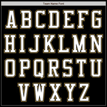 Laden Sie das Bild in den Galerie-Viewer, Uksn Individuelles Bomberjacke in Schwarz-Weiß-Altgold mit Reißverschluss und Varsity-Letterman-Stil