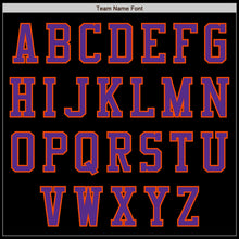 Laden Sie das Bild in den Galerie-Viewer, Uksn Individuelles Bomberjacke in Schwarz-Violett-Orange mit Reißverschluss und Varsity-Letterman-Stil