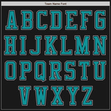 Laden Sie das Bild in den Galerie-Viewer, Uksn Individuelles Bomberjacke in Schwarz-Petrol-Grau mit Reißverschluss, Zweifarben-Design und Varsity-Letterman-Stil