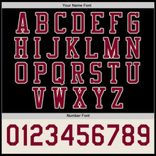 Laden Sie das Bild in den Galerie-Viewer, Uksn Individuelles Bomberjacke in Schwarz-Kastanienbraun-Creme mit Druckknopfleiste, Zweifarben-Design und Varsity-Letterman-Stil