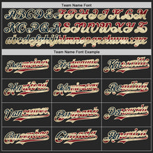 Laden Sie das Bild in den Galerie-Viewer, Uksn Individuelles Bomberjacke in Schwarz-Creme mit Vintage-USA-Flagge, Digital-Camouflage im Zweifarben-Look, Druckknopfleiste, Kapuze und Varsity-Letterman-Stil