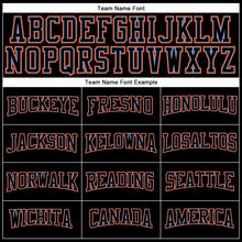Laden Sie das Bild in den Galerie-Viewer, Uksn Individuelles Schwarz Schwarz Puderblau-Orange Langarm Funktions-T-Shirt