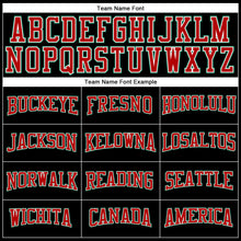 Laden Sie das Bild in den Galerie-Viewer, Uksn Individuelles Schwarz Kelly-Grün Rot-Weiß Langarm Funktions-T-Shirt