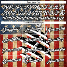 Laden Sie das Bild in den Galerie-Viewer, Uksn Individuelles Schwarz Weiß 3D Tier Hirsch Jagd Amerikanische Flagge Langarm Funktions-T-Shirt