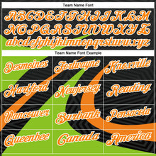 Laden Sie das Bild in den Galerie-Viewer, Uksn Individuelles Schwarz Bay Orange-Neongrün 3D-Bowling geometrische Form Funktions-Poloshirt