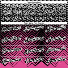 Laden Sie das Bild in den Galerie-Viewer, Uksn Individuelles Schwarz Pink-Grau 3D-Bowling geometrische Form Funktions-Poloshirt