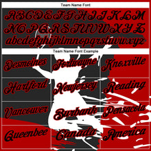 Laden Sie das Bild in den Galerie-Viewer, Uksn Individuelles Schwarz Rot-Weiß 3D-Tennis Funktions-Poloshirt