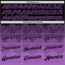 Laden Sie das Bild in den Galerie-Viewer, Uksn Individuelles Schwarz Mittelviolett 3D-Verlaufs-Quadratform Funktions-Poloshirt