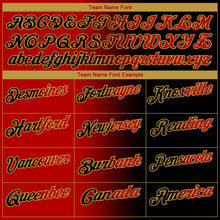 Laden Sie das Bild in den Galerie-Viewer, Uksn Individuelles Schwarz Rot-Altgold 3D-Verlaufs-Mode Funktions-Poloshirt