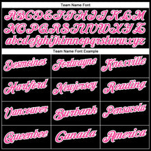 Laden Sie das Bild in den Galerie-Viewer, Uksn Individuelles Schwarz Pink-Weiß 3D Pink Ribbon Brustkrebsbewusstseinsmonat Gesundheitsfürsorge für Frauen Unterstützung Football Funktions-Poloshirt
