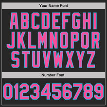 Laden Sie das Bild in den Galerie-Viewer, Uksn Individuelles Schwarz Pink Himmelblau-Weiß Digitales Camouflage Zweifarbig Funktions-Poloshirt