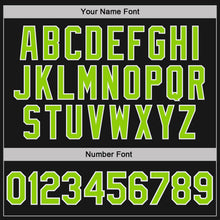 Laden Sie das Bild in den Galerie-Viewer, Uksn Individuelles Schwarz Weiß mit Nadelstreifen-Neongrün Funktions-Poloshirt