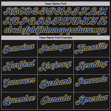 Laden Sie das Bild in den Galerie-Viewer, Uksn Individuelles Schwarz Altgold Nadelstreifen-Royalblau Funktions-Poloshirt
