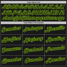 Laden Sie das Bild in den Galerie-Viewer, Uksn Individuelles Schwarz Neongrün Nadelstreifen-Neongrün Funktions-Poloshirt