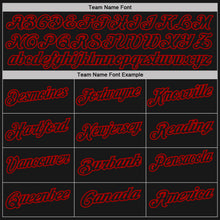 Laden Sie das Bild in den Galerie-Viewer, Uksn Individuelles Schwarz Rot mit Nadelstreifen-Rot Funktions-Poloshirt