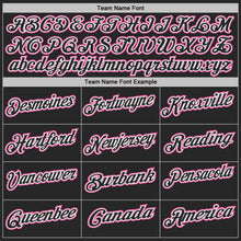 Laden Sie das Bild in den Galerie-Viewer, Uksn Individuelles Schwarz Pink Nadelstreifen-Weiß Funktions-Poloshirt